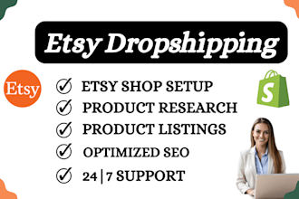 be your etsy drop shipping virtual assistant, etsy SEO listings