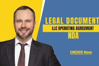 write legal agreement, contract, document, llc operating service, nda
