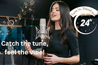 compose a podcast jingle, tv ads jingle and radio intro in 24 hrs time