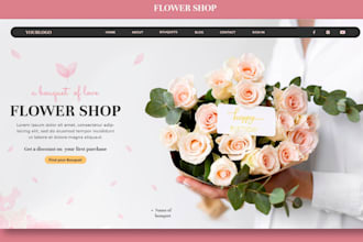 flower website, wix florist website flower shop website flower store website wix
