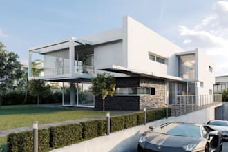 render 3d villa interior apartment,house remodel,exterior outdoor,lkd cgi render