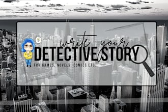write and design a printable detective game