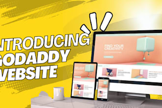 design a professional godaddy website, godaddy ecommerce