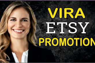 do shopify marketing, ecommerce marketing, etsy promotion to boost sales