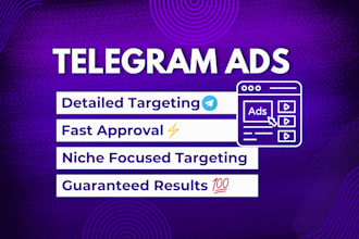 run telegram ads for your telegram channel or bot