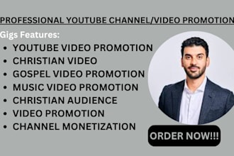 promote christian youtube video, music video promotion, SEO