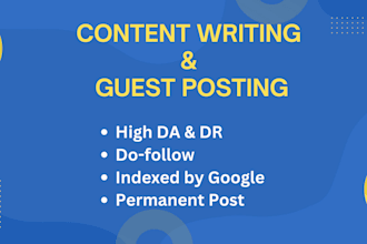 write and publish guest posts on my textile, apparel, fashion blog
