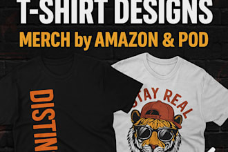 design unique streetwear tshirts for merch by amazon and pod platforms