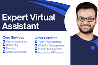 support with virtual assistance and admin tasks