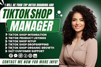 setup tiktok shop marketing manage tiktok shop dropshipping ads tiktok manager