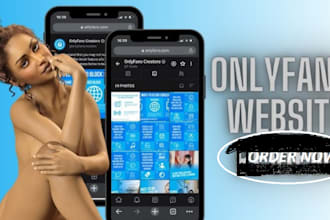 develop onlyfans agency website , onlyfans modeling website, management website