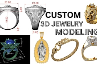 create 3d jewelry model, bracelet, pendant, realistic rendering zbrush, blender