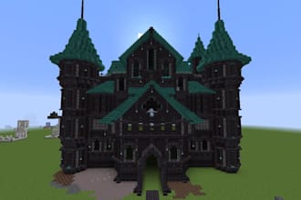 professionally build survival or creative minecraft builds