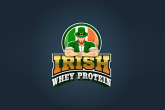 design powerful irish protein logo