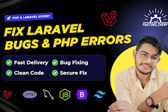 fix laravel php bugs, laravel errors, and php laravel issues quickly