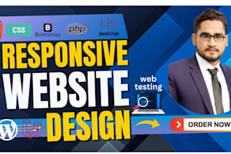 develop a responsive and modern full stack web developer frontend backend