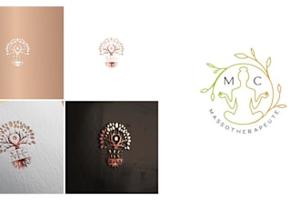 create custom minimalist line art logo design