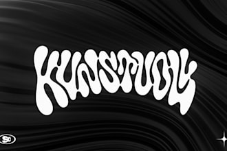 do liquid, molten, y2k, chrome typography logo design