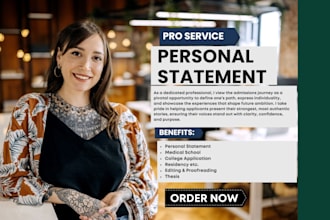 edit your personal statement or scholarship essay, sop, or college application