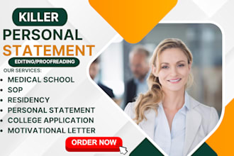 edit your personal statement or scholarship essay, sop, or college application