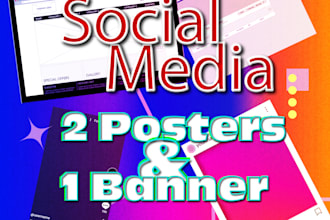 design digital marketing material for social media