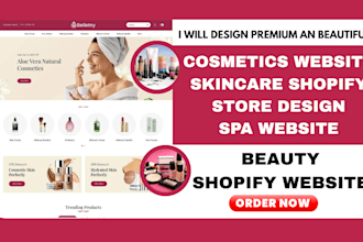 design skincare website skincare shopify store beauty website cosmetics store