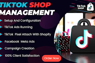 be your tiktok shop expert, manage tiktok shop, tiktok shop dropshipping