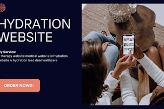 design iv hydration website dna iv therapy website mobile iv hydration website