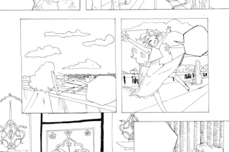 draw a manga or comic page