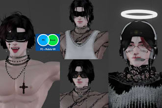 model custom version rigged vrchat avatar furry vrchat model 3d vrchat avatar