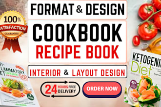 write, format, edit, design food recipe, design recipe creation cookbook writer