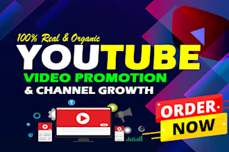 do organic youtube video promotion for channel growth