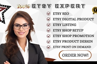 etsy shop setup digital products print on demand etsy shop listing etsy SEO