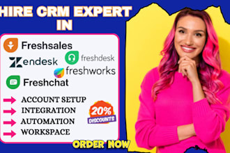 setup freshsales VA freshdesk zendesk freshchart freshworks gorgias chatbot