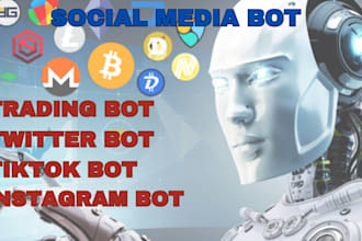 build instagram API bot tiktok API bot twitter automation bot