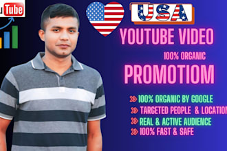do quick and effective organic USA youtube video promotion
