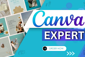 be your canva expert for canva designs and social media posts