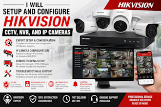 setup and configure hikvision cctv, nvr, and IP cameras