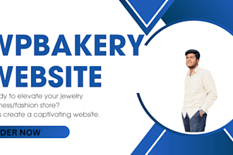 design wordpress website with wpbakery, divi and elementor pro, fix issues