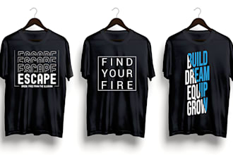 awesome custom typographic tshirt logo design