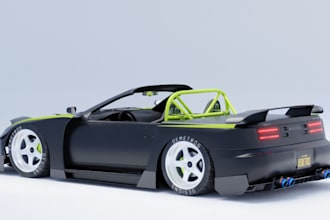 3d sport car exterior and interior for assetto corsa,3d rigging,maya truck,nurbs