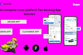 build custom taxi booking app, uber app, ride sharing app