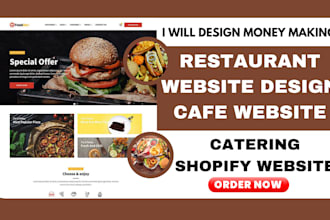 design restaurant website wordpress website food website online food ordering