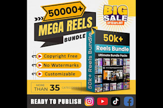 give you 5million instagram and facebook reels bundle of 100 different niches