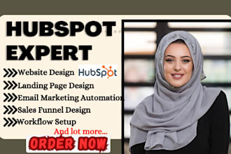 setup hubspot crm VA sales marketing automation workflow hubspot CRM data entry
