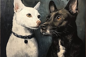 paint stunning watercolor pet portrait