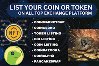 do coin, token listing on coinmarketcap and coingecko, on top crypto exchanges