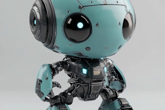 create mecha robot armor character concept