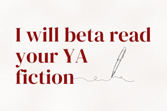 beta read and critique your ya novel
