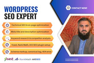 fix wordpress SEO issues, google search console errors and get gbp optimization